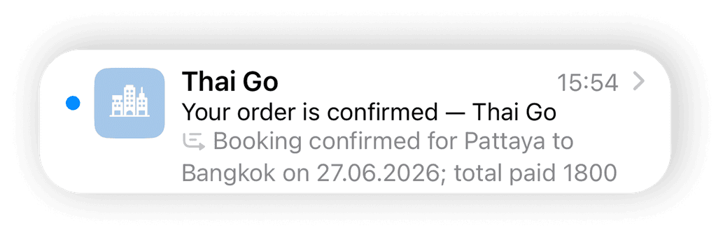 Thai Go | Your order is confirmed